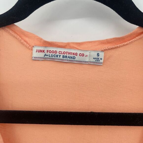 Junk Food Clothing Co. Women's Orange Velvet Underground Orange Tank Top Size Sm - Picture 3 of 5